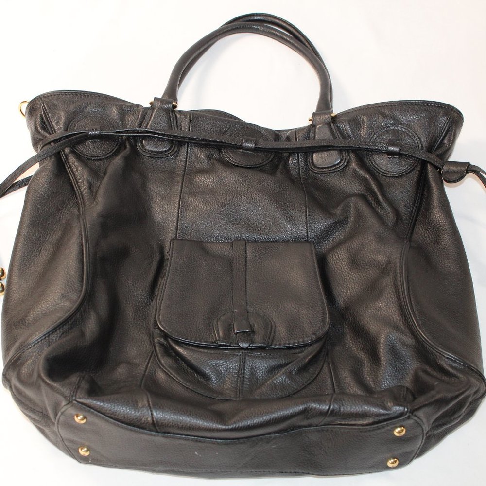 Isaac Mizrahi Extra Large Drawstring Shoulder Bag